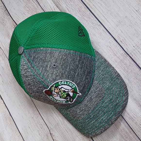 Boston Celtics cap. Heather gray & green. #NBA#CelticsLogo#Basketball#Cap - Picture 1 of 8